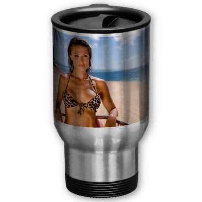 beach travel mug
